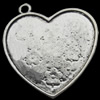 Pendant, Zinc Alloy Jewelry Findings, O:32x36mm I:30mm, Sold by Bag