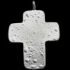 Pendant, Zinc Alloy Jewelry Findings, Cross, 33x44mm, Sold by Bag