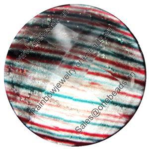 Resin Cabochons, No-Hole Jewelry findings, Faceted Round, 16mm, Sold by Bag