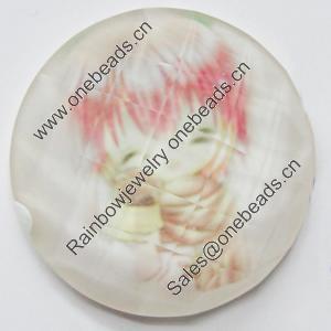 Resin Cabochons, No-Hole Jewelry findings, Faceted Round, 30mm, Sold by Bag