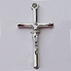 Pendant, Zinc Alloy Jewelry Findings, Cross 20x38mm, Sold by Bag