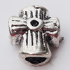 European Style Beads Zinc Alloy Jewelry Findings Lead-free, 11x12mm Hole:4.5mm, Sold by Bag