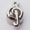 European Style Beads Zinc Alloy Jewelry Findings Lead-free, 9x18mm Hole:5mm, Sold by Bag