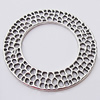 Connectors, Zinc Alloy Jewelry Findings, Flat Round 50mm, Sold by Bag