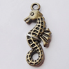 Pendant, Zinc Alloy Jewelry Findings, Animal 9x25mm, Sold by Bag