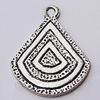 Pendant, Zinc Alloy Jewelry Findings, 19x25mm, Sold by Bag