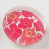 Glass Cabochons, fancy drawing, Flat Round 18mm, Sold by Bag