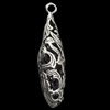 Copper Pendant Jewelry Findings Lead-free, 6x27mm, Sold by Bag