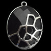 Copper Pendant Jewelry Findings Lead-free, Oval, 19x28mm, Sold by Bag
