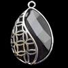 Copper Pendant Jewelry Findings Lead-free, Teardrop, 19x29mm, Sold by Bag