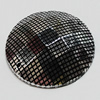 Acrylic Cabochons With Hole, Faceted Flat Round 12mm, Sold by Bag
