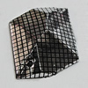 Acrylic Cabochons With Hole, Faceted Nugget 26x21mm, Sold by Bag