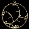 Copper Pendant Jewelry Findings Lead-free, 33x36mm, Sold by Bag