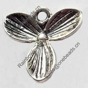 Pendant, Zinc Alloy Jewelry Findings, 17x18mm, Sold by Bag