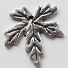 Pendant, Zinc Alloy Jewelry Findings, Leaf, 20x22mm, Sold by Bag