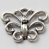Pendant, Zinc Alloy Jewelry Findings, Butterfly, 24x17mm, Sold by Bag