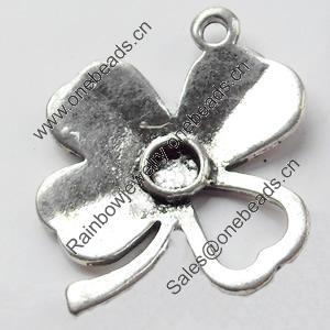 Pendant, Zinc Alloy Jewelry Findings, 20x24mm, Sold by Bag