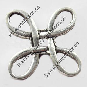 Connector, Zinc Alloy Jewelry Findings, 18x18mm, Sold by Bag