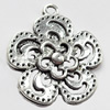Pendant, Zinc Alloy Jewelry Findings, 22x24mm, Sold by Bag