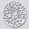 Pendant, Zinc Alloy Jewelry Findings, 46x58mm, Sold by Bag