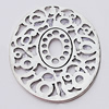 Pendant, Zinc Alloy Jewelry Findings, 46x58mm, Sold by Bag