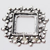 Zinc Alloy Cabochons Settings, Outside diameter:30x30mm, Interior diameter:15mmm, Sold by Bag 
