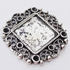 Zinc Alloy Cabochons Settings, Outside diameter:29x29mm, Interior diameter:20mm, Sold by Bag 