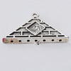 Zinc Alloy Pendant Settings, 34x21mm, Sold by Bag