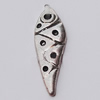 Pendant, Zinc Alloy Jewelry Findings, 6x19mm, Sold by Bag