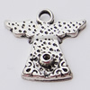 Pendant, Zinc Alloy Jewelry Findings, 15x15mm, Sold by Bag