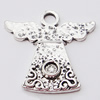 Pendant, Zinc Alloy Jewelry Findings, 25x24mm, Sold by Bag