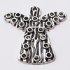 Pendant, Zinc Alloy Jewelry Findings, 26x26mm, Sold by Bag