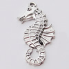 Pendant, Zinc Alloy Jewelry Findings, River Horse 21x38mm, Sold by Bag