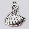 Pendant, Zinc Alloy Jewelry Findings, 22x35mm, Sold by Bag
