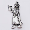 Pendant, Zinc Alloy Jewelry Findings, 16x40mm, Sold by Bag
