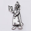 Pendant, Zinc Alloy Jewelry Findings, 16x40mm, Sold by Bag
