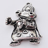 Pendant, Zinc Alloy Jewelry Findings, 25x36mm, Sold by Bag