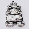 Pendant, Zinc Alloy Jewelry Findings, 21x36mm, Sold by Bag