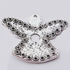Pendant, Zinc Alloy Jewelry Findings, 45x37mm, Sold by Bag