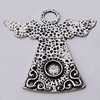 Pendant, Zinc Alloy Jewelry Findings, 52x49mm, Sold by Bag