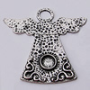 Pendant, Zinc Alloy Jewelry Findings, 59x57mm, Sold by Bag