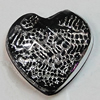 Acrylic Cabochons With Hole, Faceted Heart 10mm, Sold by Bag