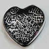 Acrylic Cabochons With Hole, Faceted Heart 20mm, Sold by Bag