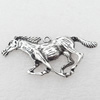 Pendant, Zinc Alloy Jewelry Findings, Horse, 51x30mm, Sold by Bag