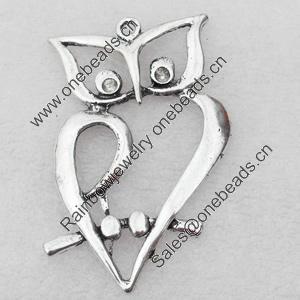 Pendant, Zinc Alloy Jewelry Findings, 39x66mm, Sold by Bag