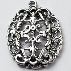 Pendant, Zinc Alloy Jewelry Findings, 22x31mm, Sold by Bag