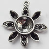 Pendant, Zinc Alloy Jewelry Findings, 27x30mm, Sold by Bag