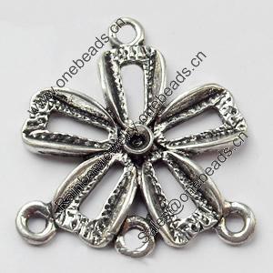 Connector, Zinc Alloy Jewelry Findings, 24x28mm, Sold by Bag