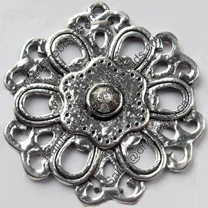 Pendant, Zinc Alloy Jewelry Findings, 33x34mm, Sold by Bag