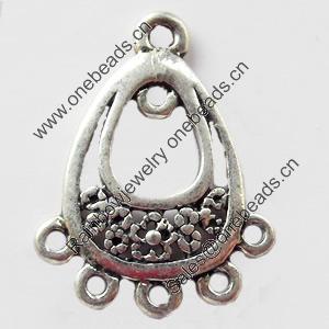 Connector, Zinc Alloy Jewelry Findings, 15x20mm, Sold by Bag